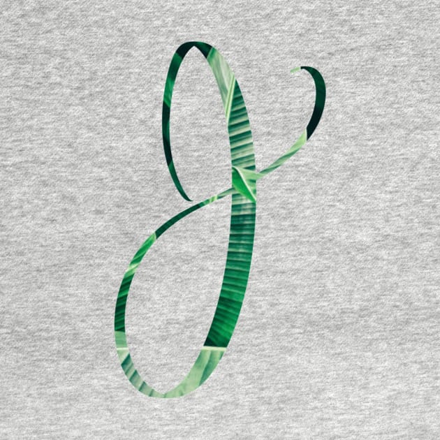 J initial cursive by LFariaDesign